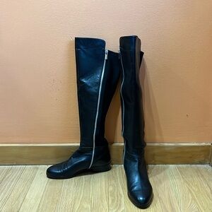 MICHAEL Michael Kors Black Leather Tall Boots sz 8